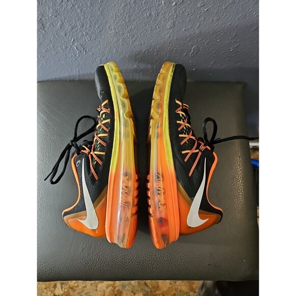 Size 10.5 - Nike Air Max 2014 Atomic Orange Volt Shoes EXCELLENT CONDITION (S20 - Picture 9 of 10